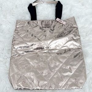 Victoria's Secret Shimmering Silver Tote